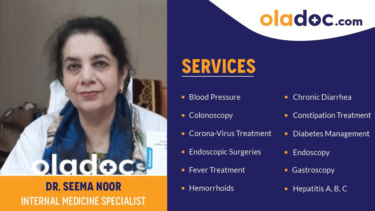 Services provided by Dr.Seema Noor